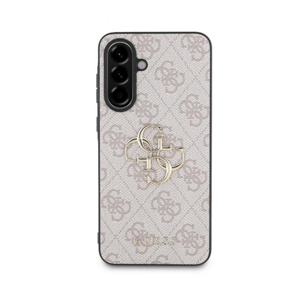 Guess PU 4G metalllogofodral för Samsung Galaxy A56 Rosa