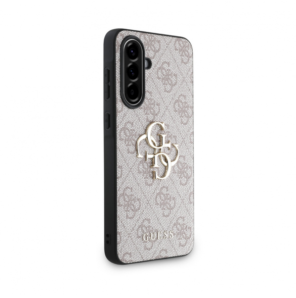 Guess PU 4G metalllogofodral för Samsung Galaxy A56 Rosa