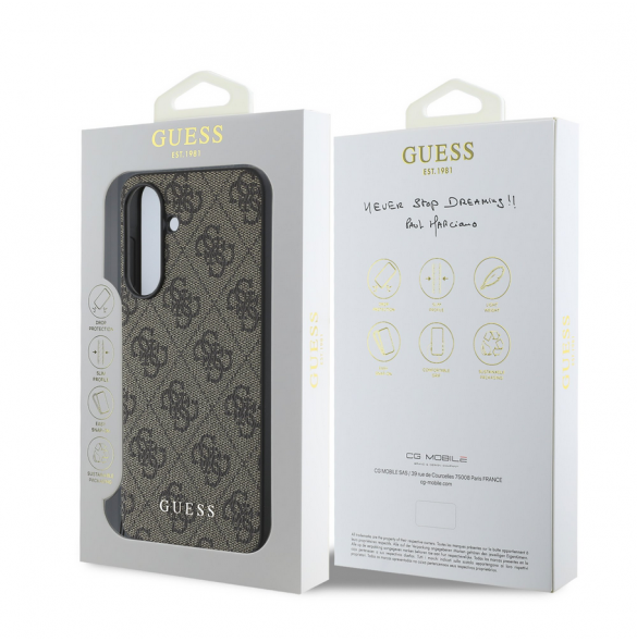 Guess 4G berlockfodral till Samsung Galaxy A56 Brun