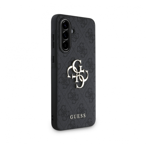Guess PU 4G metalllogofodral för Samsung Galaxy A36 Grå