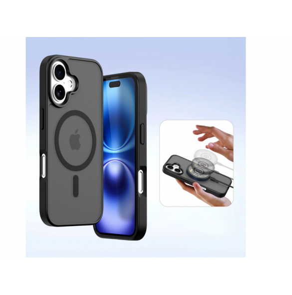 Dux Ducis Lawa Läderfodral till iPhone 16 - Svart