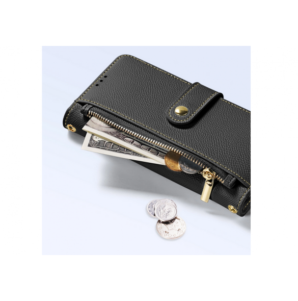 Dux Ducis Lawa Läderfodral till iPhone 16 - Svart