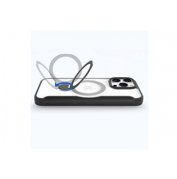 Dux Ducis Skin X Pro iPhone 16 Pro Fodral med MagSafe, Flip och Stativ - Svart