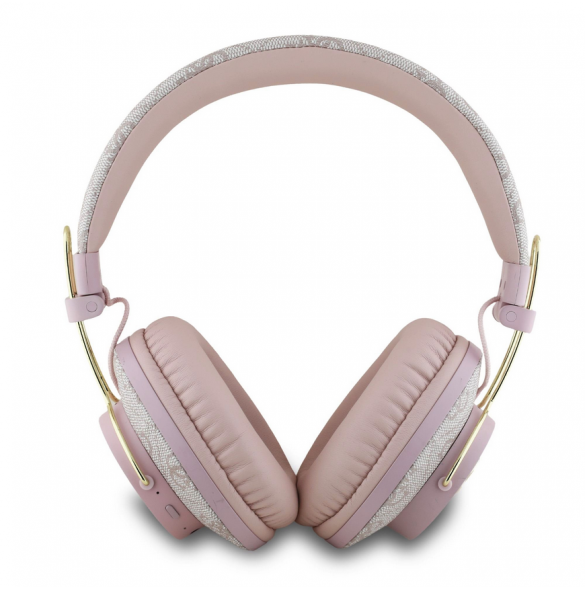 Guess PU 4G metalllogotyp ENC trådlös hörlur Rosa
