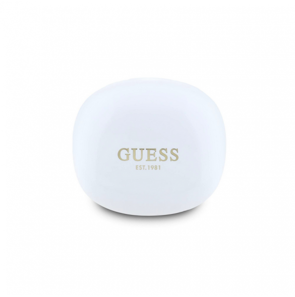 Guess Glossy Classic Logo TWS Trådlösa hörlurar Vit