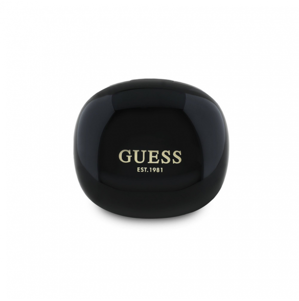 Guess Glossy Classic Logo TWS trådlösa hörlurar Svart