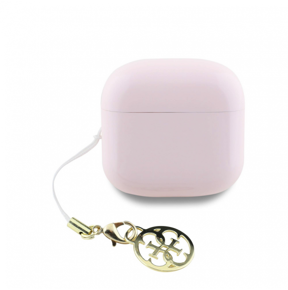 Guess Classic Logo Charm TWS Trådlösa hörlurar Rosa