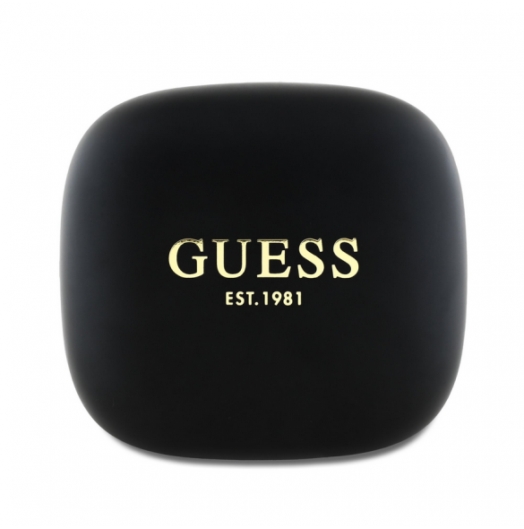 Guess Satin Classic Logo OWS trådlösa hörlurar Svart
