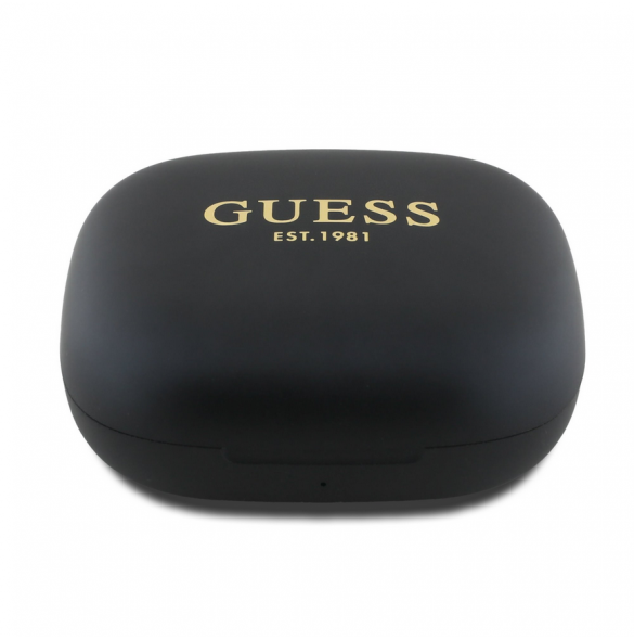 Guess Satin Classic Logo OWS trådlösa hörlurar Svart