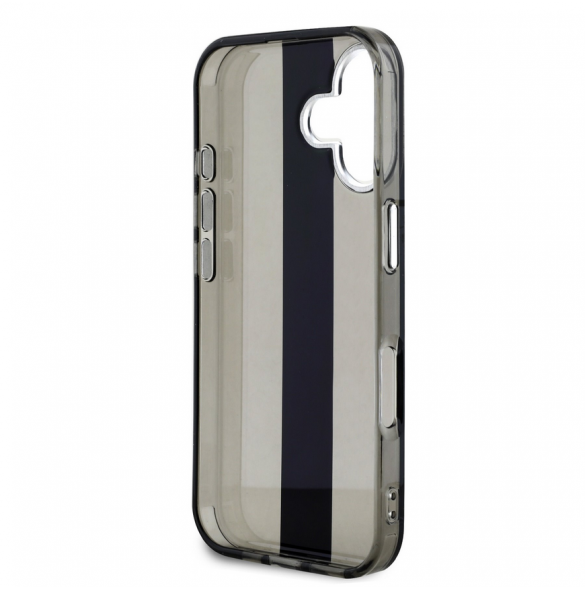Karl Lagerfeld IML Stripe Logo Fodral till iPhone 16 Svart