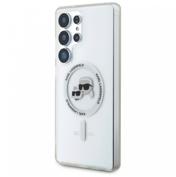 Karl Lagerfeld IML K&CH Heads MagSafe Fodral till Samsung Galaxy S25 Ultra Transparent