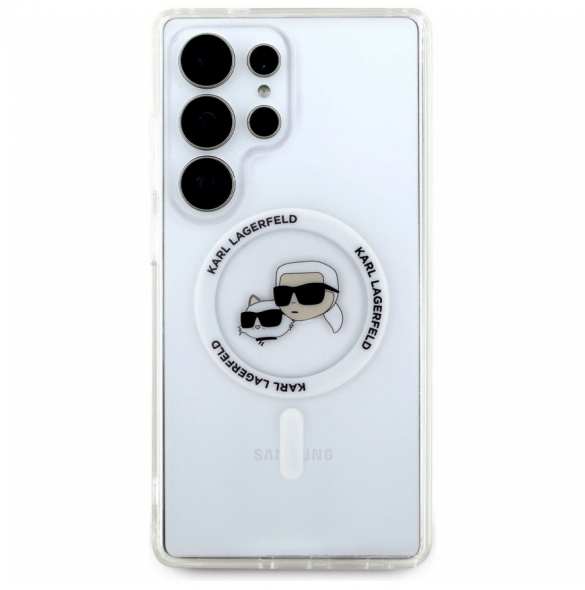 Karl Lagerfeld IML K&CH Heads MagSafe Fodral till Samsung Galaxy S25 Ultra Transparent
