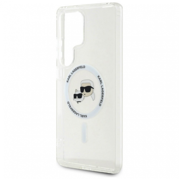 Karl Lagerfeld IML K&CH Heads MagSafe Fodral till Samsung Galaxy S25 Ultra Transparent