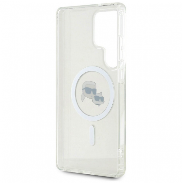 Karl Lagerfeld IML K&CH Heads MagSafe Fodral till Samsung Galaxy S25 Ultra Transparent
