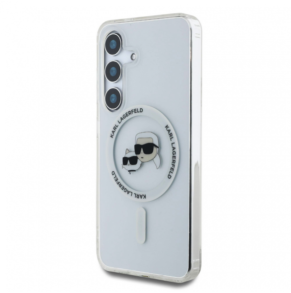 Karl Lagerfeld IML K&CH Heads MagSafe Fodral till Samsung Galaxy S25+ Transparent