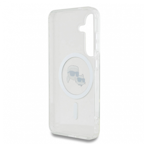 Karl Lagerfeld IML K&CH Heads MagSafe Fodral till Samsung Galaxy S25+ Transparent