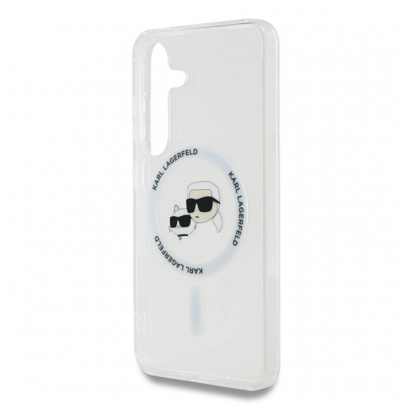 Karl Lagerfeld IML K&CH Heads MagSafe Fodral till Samsung Galaxy S25 Transparent