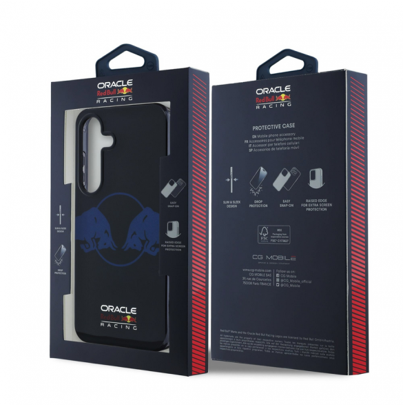 Red Bull PC/TPU Two Bulls Magsafe-fodral till Samsung Galaxy S25 Navy