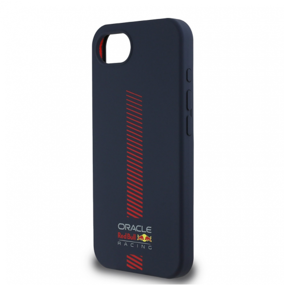 Red Bull Silikon Powerbar MagSafe Fodral för iPhone 16e Navy