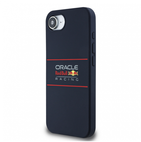 Red Bull Silikon horisontell logotyp MagSafe för iPhone 16e Navy