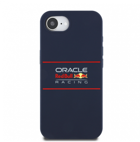 Red Bull Silikon horisontell logotyp MagSafe för iPhone 16e Navy