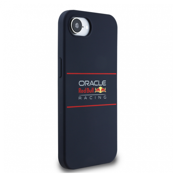 Red Bull Silikon horisontell logotyp MagSafe för iPhone 16e Navy