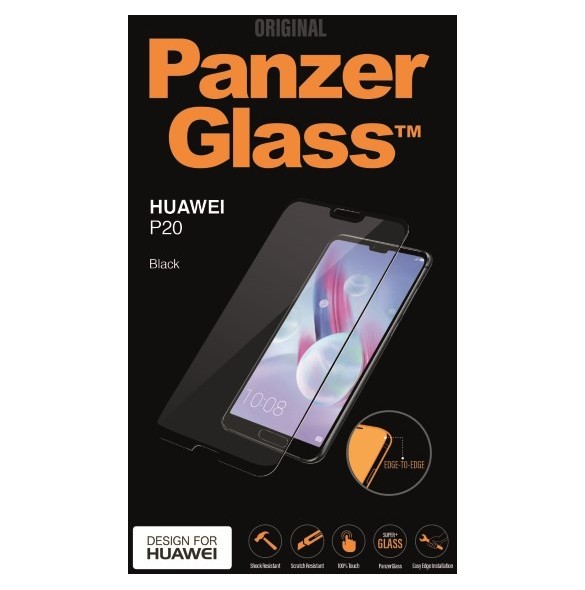 Huawei P20 PanzerGlass Skärmskydd - Svart