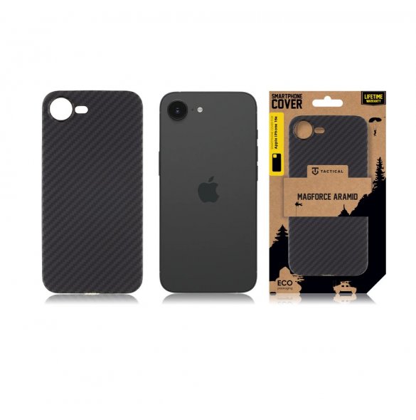 Tactical MagForce Aramid Skal till Apple iPhone 16e Svart