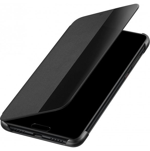 Huawei S-View Cover Vikbart Fodral Till Huawei P20 - Svart