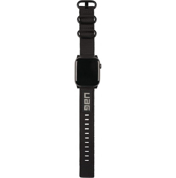 Urban Armor Gear Nato Eco-armband för Apple Watch 42 mm / 44 mm - Svart 19148C114040