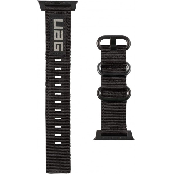 Urban Armor Gear Nato Eco-armband för Apple Watch 42 mm / 44 mm - Svart 19148C114040