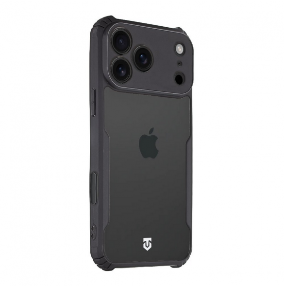 Tactical Quantum Stealth Kryt pro Apple iPhone 17 Pro Max Clear/Black