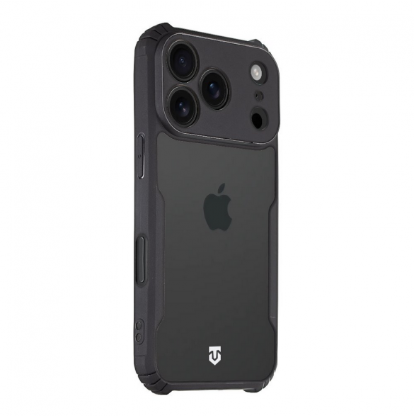 Tactical Quantum Stealth Kryt pro Apple iPhone 17 Pro Clear/Black