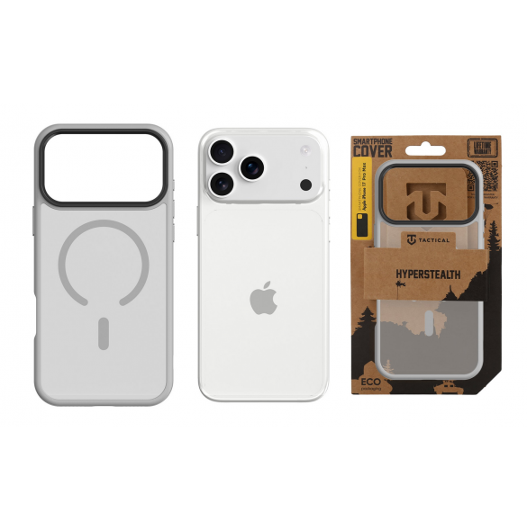 Tactical MagForce Hyperstealth Kryt pro iPhone 17 Pro Max Light Grey