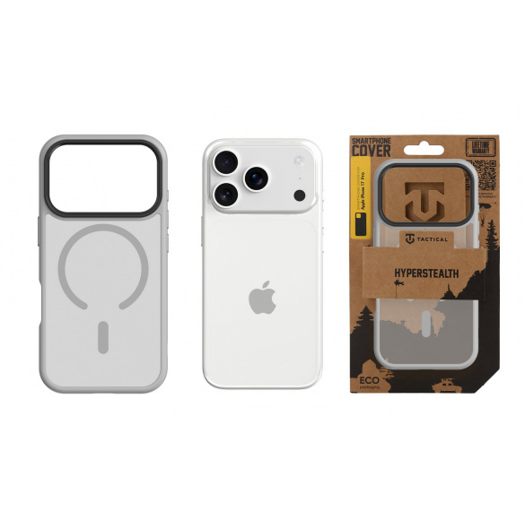 Tactical MagForce Hyperstealth Kryt pro iPhone 17 Pro Light Grey