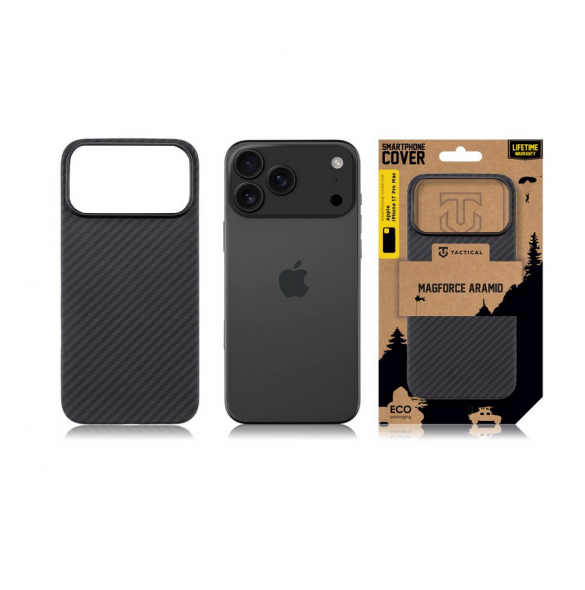 Tactical MagForce Aramid Kryt pro Apple iPhone 17 Pro Max Black