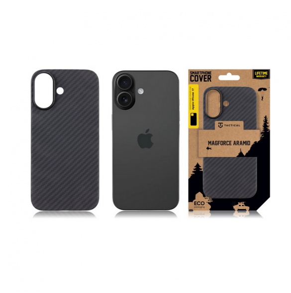 Tactical MagForce Aramid Kryt pro Apple iPhone 17 Black