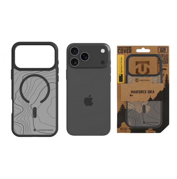 Tactical MagForce Hyperstealth Sika Kryt pro iPhone 17 Pro Max Asphalt