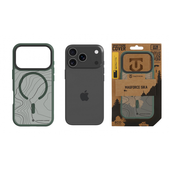 Tactical MagForce Hyperstealth Sika Kryt pro iPhone 17 Pro Forest Green