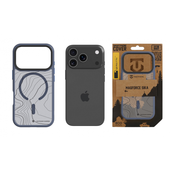 Tactical MagForce Hyperstealth Sika-fodral för iPhone 17 Pro djupblå