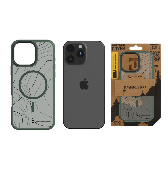 Tactical MagForce Hyperstealth Sika-fodral för iPhone 16 Pro Max skogsgrön