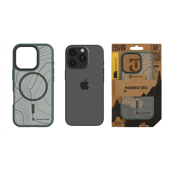 Tactical MagForce Hyperstealth Sika-fodral för iPhone 16 Pro Skogsgrön