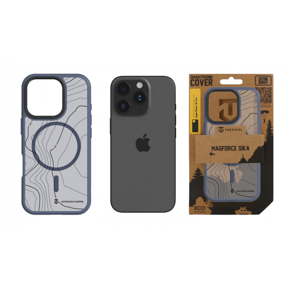 Tactical MagForce Hyperstealth Sika-fodral för iPhone 16 Pro Djupblå