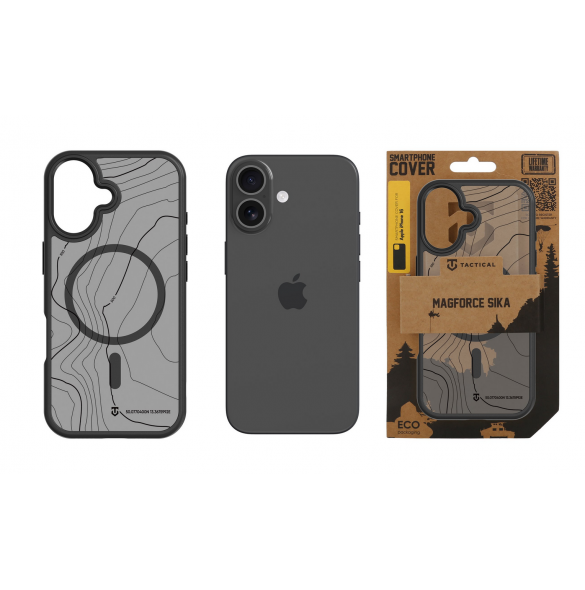 Tactical MagForce Hyperstealth Sika-fodral för iPhone 16 Asphalt