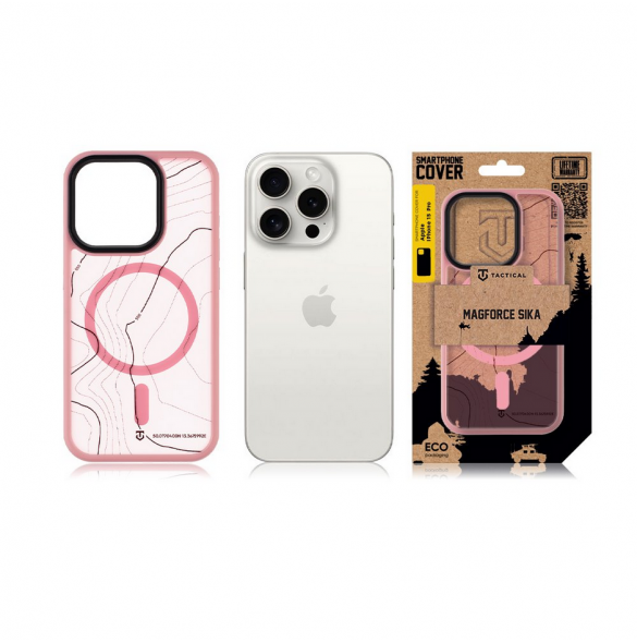 Tactical MagForce Hyperstealth Sika-fodral för iPhone 15 Pro Pink Panther