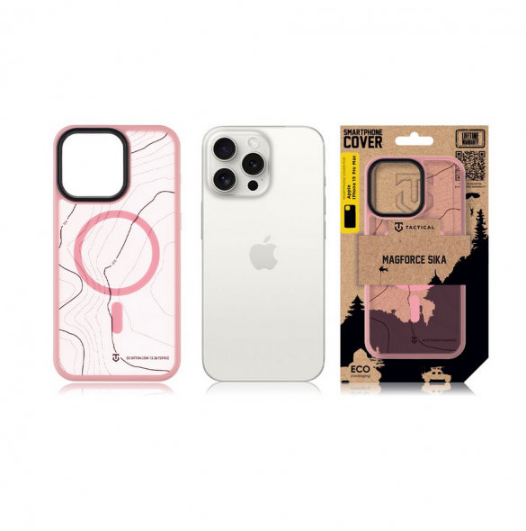 Tactical MagForce Hyperstealth Sika-fodral för iPhone 15 Pro Max Pink Panther