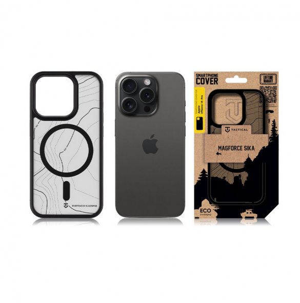 Tactical MagForce Hyperstealth Sika-fodral för iPhone 15 Pro Asphalt