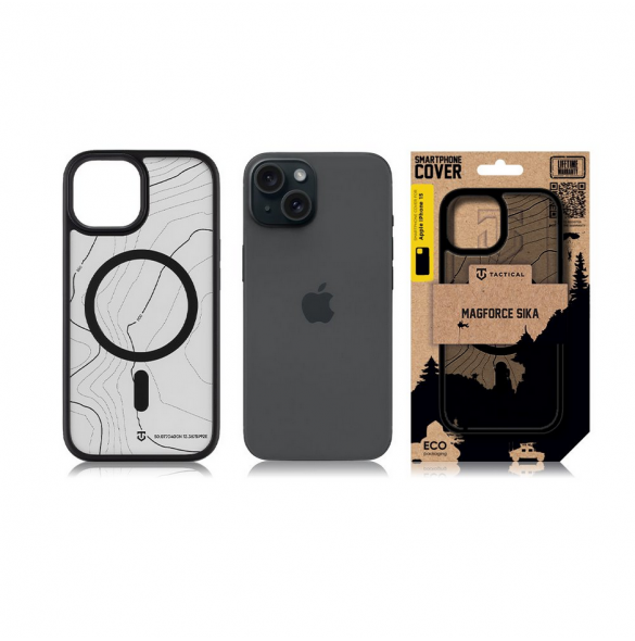 Tactical MagForce Hyperstealth Sika-fodral för iPhone 15 Asphalt