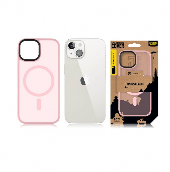 Tactical MagForce Hyperstealth-fodral för iPhone 15, rosa pantern