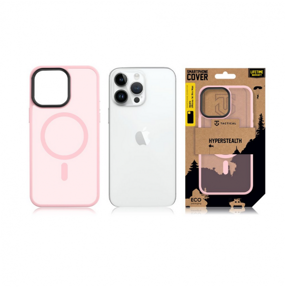 Tactical MagForce Hyperstealth-fodral för iPhone 14 Pro Max, rosa pantern
